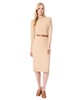 Women's Turtleneck Belted Long-Sleeve Dress