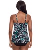 Women's Palma Verde Marina Plunge-Neck Tankini & High-Waist Tummy-Control Bikini Bottoms