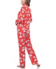 Women's Long Sleeve Floral Pajama Set, 2-Piece