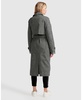 Women's Empirical City Trench Coat - Washed Black