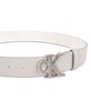 Men's Plaque-Buckle CK Logo Belt