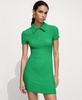 Women's Textured Polo-Neck Dress