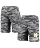 Men's Charcoal, Gray Notre Dame Fighting Irish Camo Backup Terry Jam Lounge Shorts