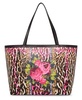 Leopard Embroidered Patch Tote