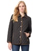 Women's Quilted Snap-Front Rib-Trim Jacket