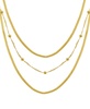 18K Gold Plated Layered Chain Necklace