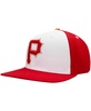 Men's White, Red Pittsburgh Pirates Strawberry Ice Cream Drip Snapback Hat