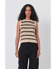 Women's Sequins Stripe Knit Top