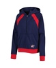 Women's Navy Columbus Blue Jackets Wishbone Half-Zip Hoodie