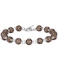 Chocolate Diamond Round Cluster Toggle Bracelet (11-7/8 ct. t.w.) in 18k White Gold