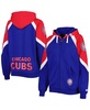 Women's Royal, Red Chicago Cubs Hail Mary Full-Zip Hoodie