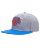 Men's Gray/Blue New York Knicks Classic Logo Two-Tone Snapback Hat