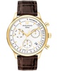 Men's Heritage Circa Swiss Quartz Chronograph Brown Genuine Leather Strap Watch 43mm