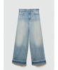 Women's Frayed Hem Devin Wideleg Jeans