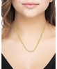 Oval Twist Link Necklace in 18K Gold Plated Brass