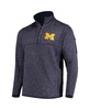 Men's Navy Michigan Wolverines Fortune Half-Zip Sweatshirt