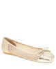 Women's Hartly Woven Raffia Square Toe Ballet Flats