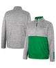 Men's Gray Oregon Ducks John Half-Zip Jacket