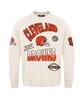 Men's Cream Cleveland Browns Turn It Up Pullover Sweatshirt