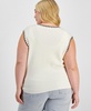 Trendy Plus Size Whip-Stitch Sweater Vest, Exclusively at Macy's 