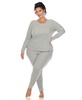 Plus Size Waffle Pajama Set