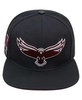 Men's Black Maryland Eastern Shore Hawks Arch Over Logo Evergreen Snapback Hat