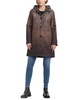 Women's Hooded Leopard-Print A-Line Raincoat