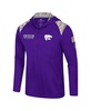 Men's Purple Kansas State Wildcats OHT Military Appreciation Quarter-Zip Hoodie Jacket