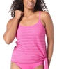 Women's Stella Crochet Side-Tie Tankini Top