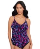 Women's Cherry Bomb Rite Printed Tiered Tankini Top