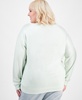 Trendy Plus Size Mickey Mouse Faded Print Sweatshirt