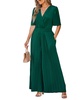 Women's V-Neck Emerald Enchantment Jumpsuit