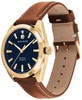 Men's Heritage Datron Swiss Automatic Cognac Genuine Leather Strap Watch 40mm