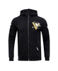 Men's Black Pittsburgh Penguins Classic Chenille Full-Zip Hoodie Jacket