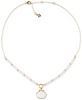 Gold-Tone Mother-of-Pearl Shell Beaded Pendant Necklace, 18" + 3" extender