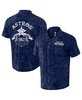 Men's Darius Rucker Collection by Navy Distressed Houston Astros Denim Team Color Button-Up Shirt