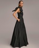 Donna Karan Women's One-Shoulder Bow Gown 