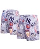 Men's Gray New York Yankees Toss Logo Woven Shorts