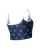 Women's Navy Dallas Cowboys Gauge Lounge Bralette