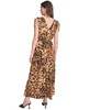 Women's Printed Tie-Shoulder Maxi Dress