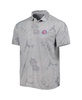 Men's Gray Chicago Cubs Miramar Blooms Polo Shirt