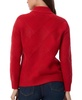 Women's Diamond-Stitch Mock-Neck Sweater