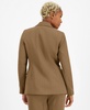 Women's Textured Crepe Notch-Lapel Faux-Double-Breasted Blazer, Created for Macy's 