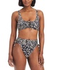 Women's Printed Lace-Up Sweetheart Bikini Top & Printed High-Waisted Lace-Up Bottoms, Created for Macy's