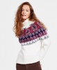 Women's Fairisle Mock-Neck Long-Sleeve Sweater 