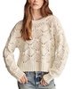 Women's Bobble Mixed-Stitch Crewneck Sweater