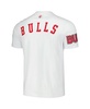 Men's and Women's White Chicago Bulls Heritage Crest T-shirt