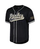 Men's Black Purdue Boilermakers Mesh Full-Button Replica Baseball Jersey