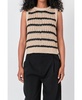 Women's Sequins Stripe Knit Top