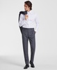 Men's Slim-Fit Gray Plaid Wool-Blend Suit Separate Pants